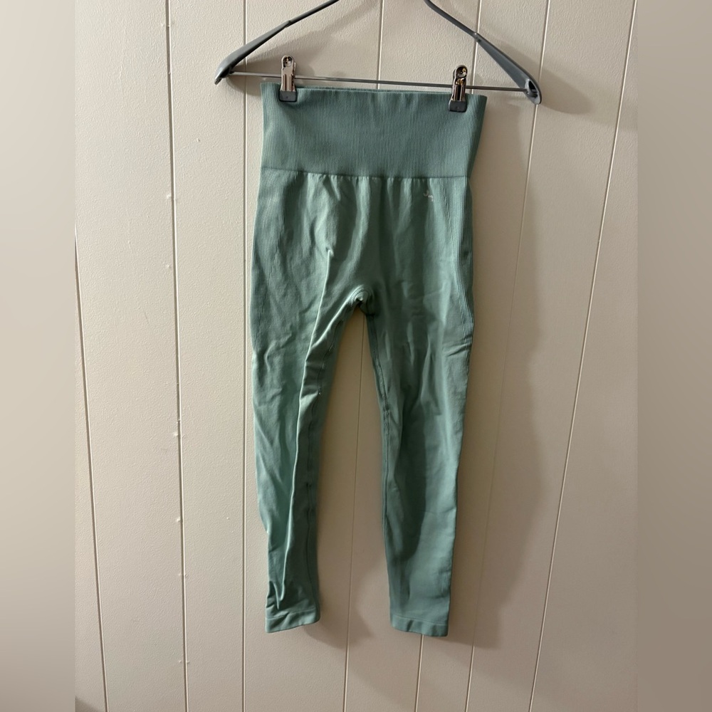 JoyLab Women’s Small Green High-Waist Leggings Workout gym Yoga Pilates